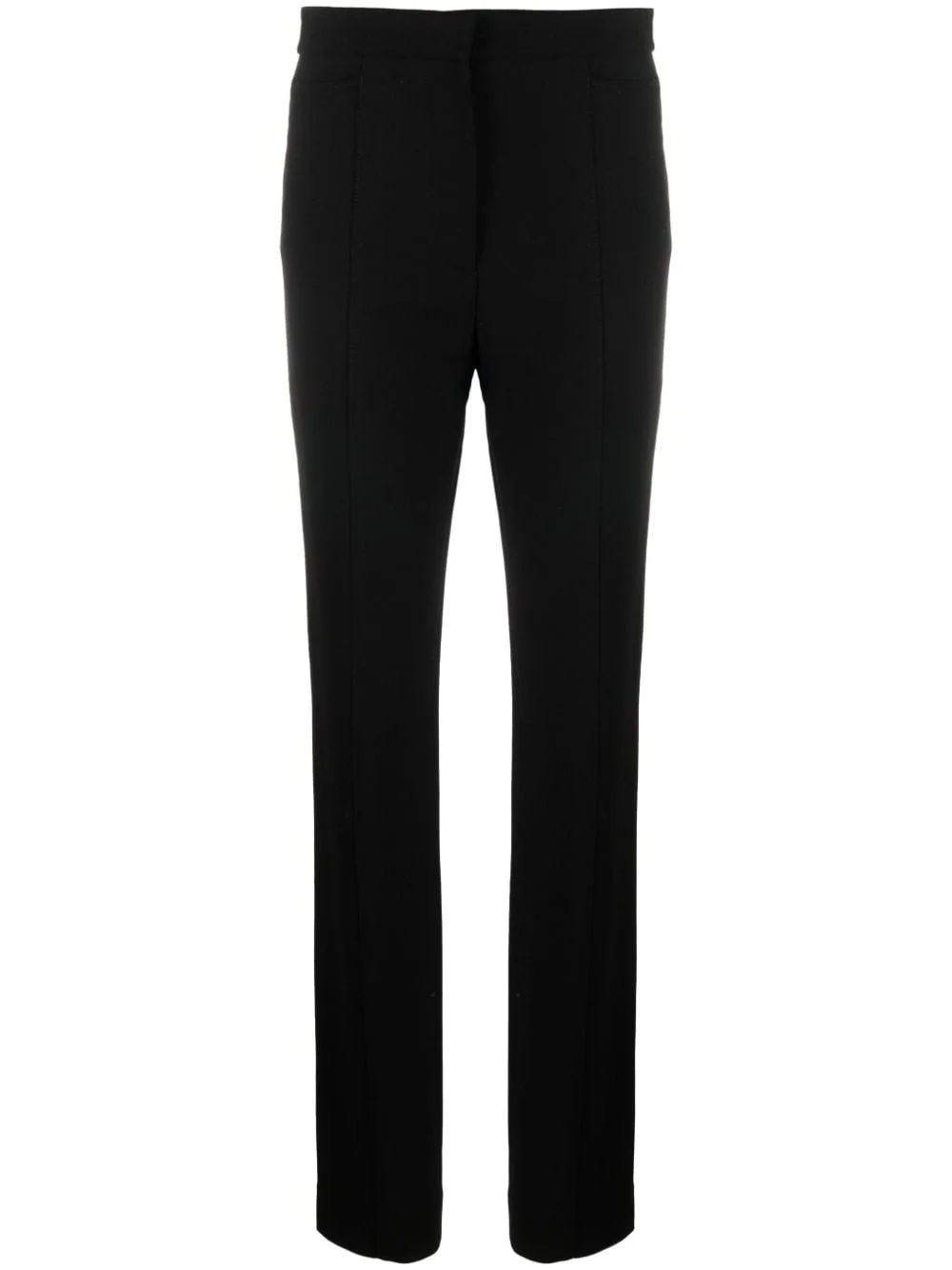 slim-leg crepe trousers - 1