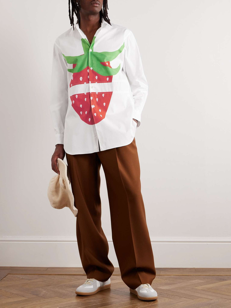 Comme des Garçons SHIRT + Brett Westfall Printed Cotton-Poplin Shirt outlook