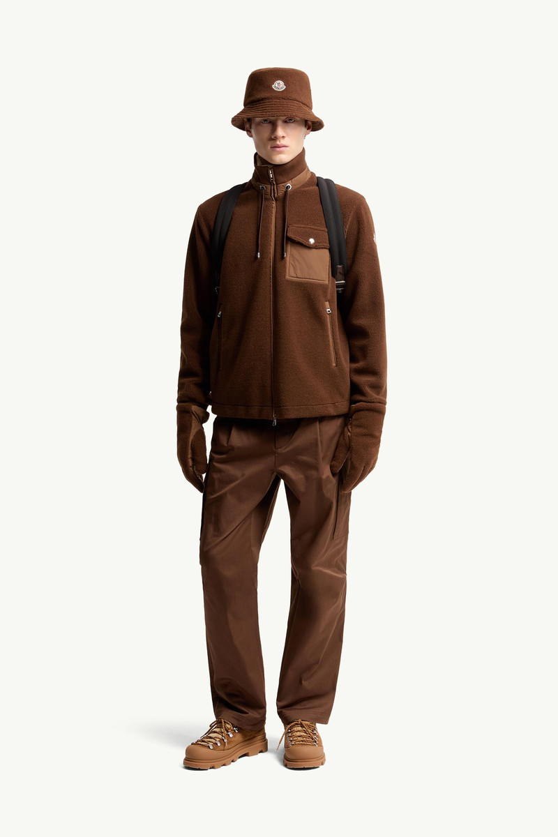 Moncler Padded Teddy Zip-Up Sweatshirt outlook