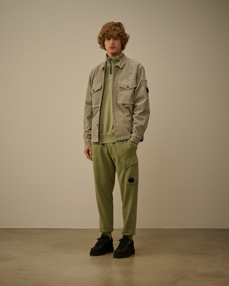 C.P. Company Brushed and Emerized Diagonal Fleece Half Zip Sweatshirt outlook