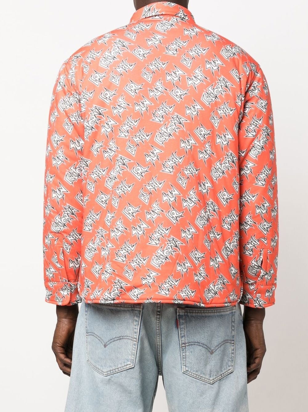 logo-print cotton shirt - 5