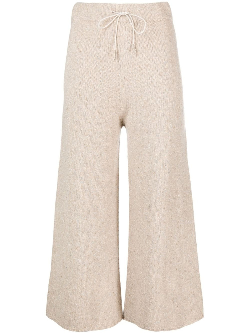 cropped knitted trousers 1
