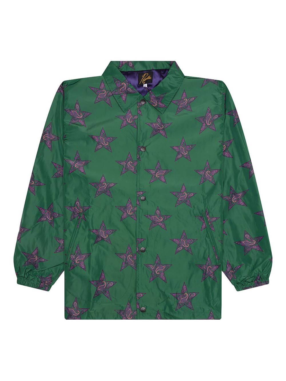 star-print jacket - 2