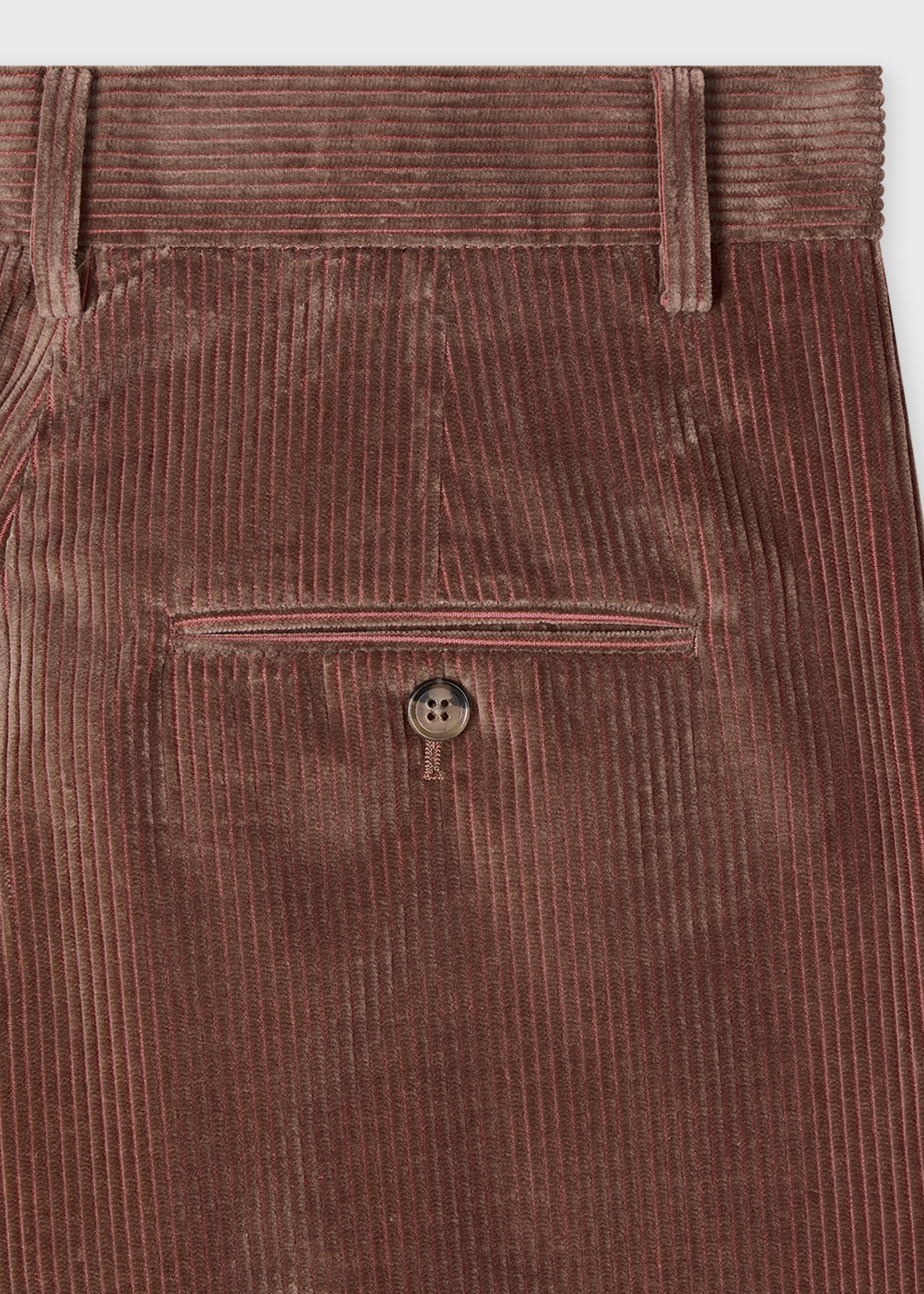 Women's Brown Cord Double-Breasted Suit - 6
