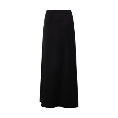 Max Mara black cotton clavier skirt outlook