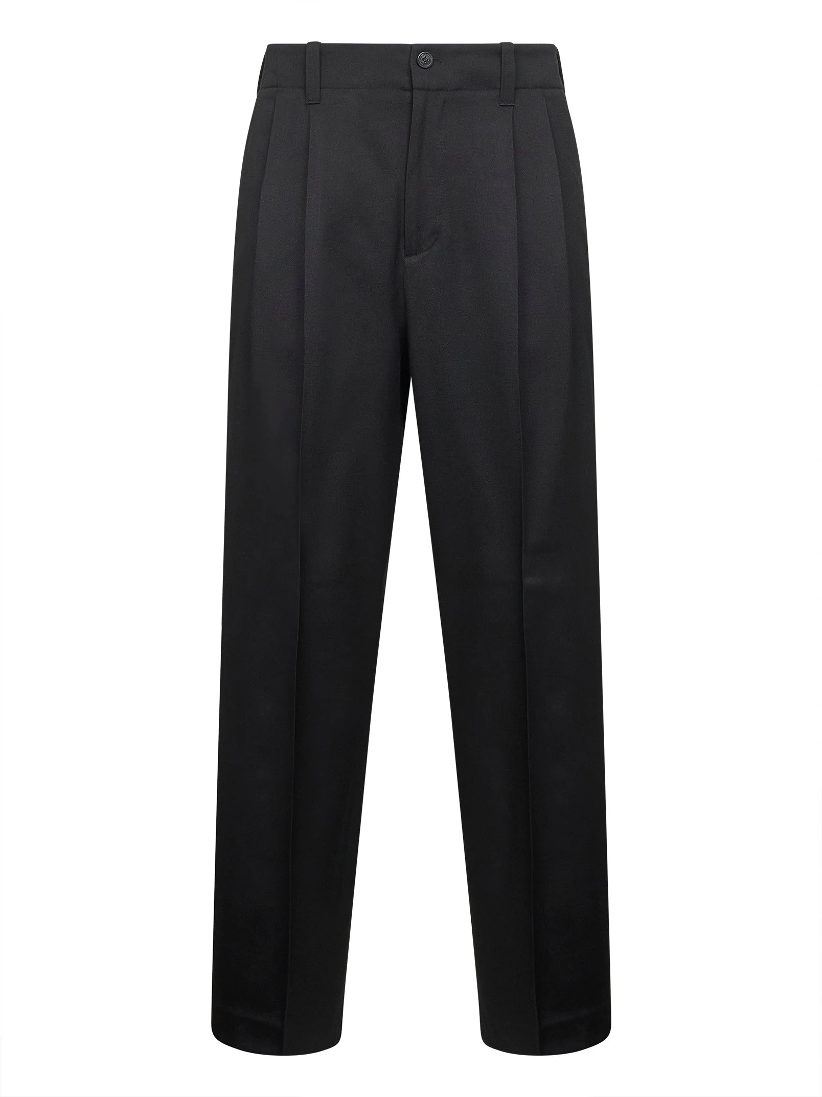 Black virgin wool joggins trousers - 1