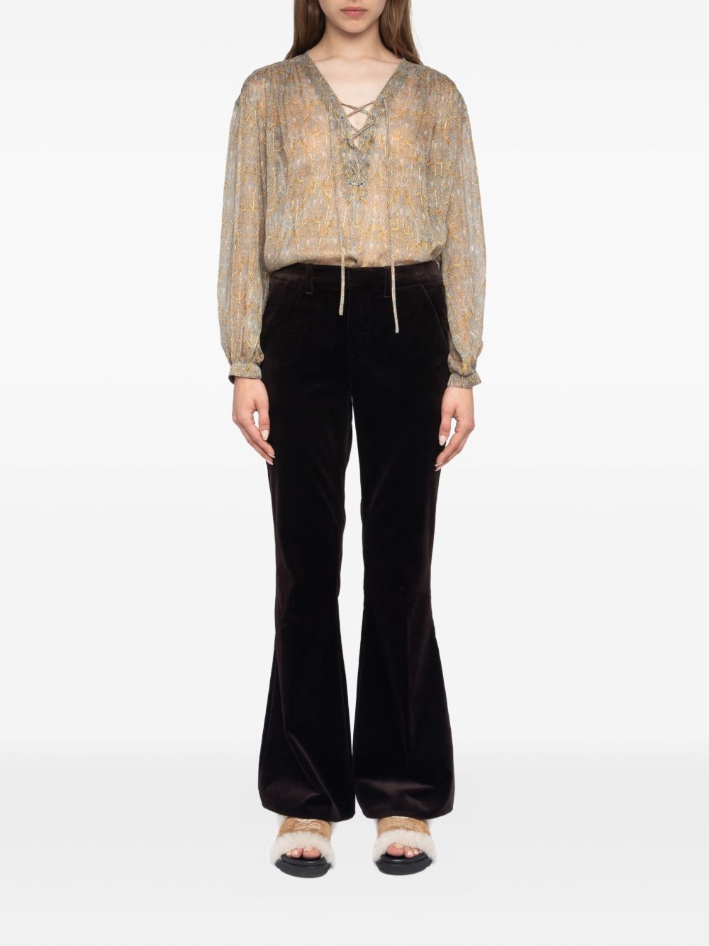 velvet trousers - 2