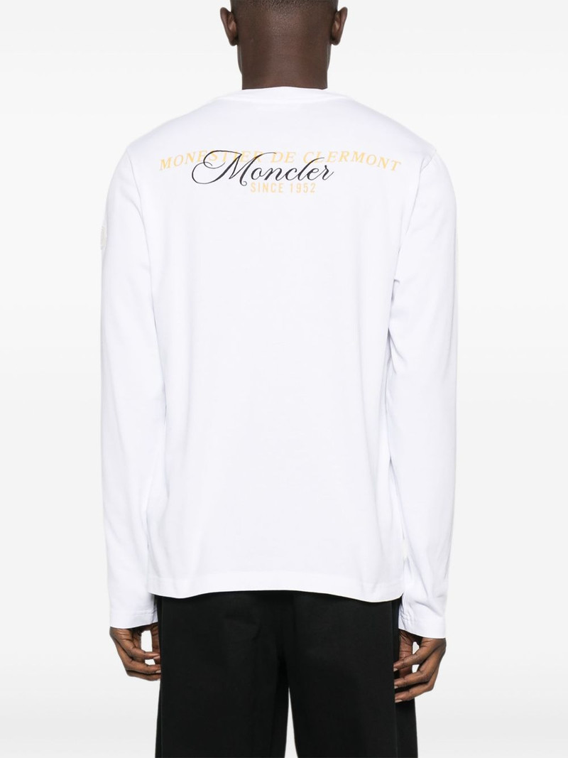 logo-embroidered long-sleeve T-shirt 4