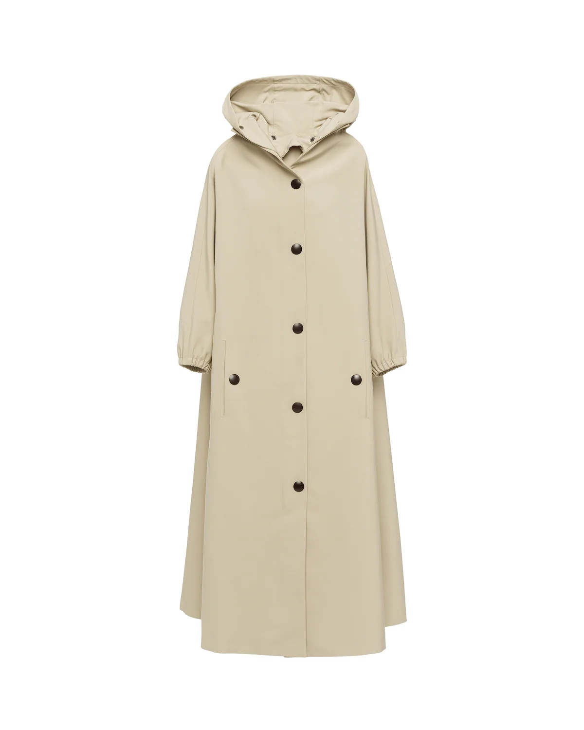 Canvas hooded raincoat - 1