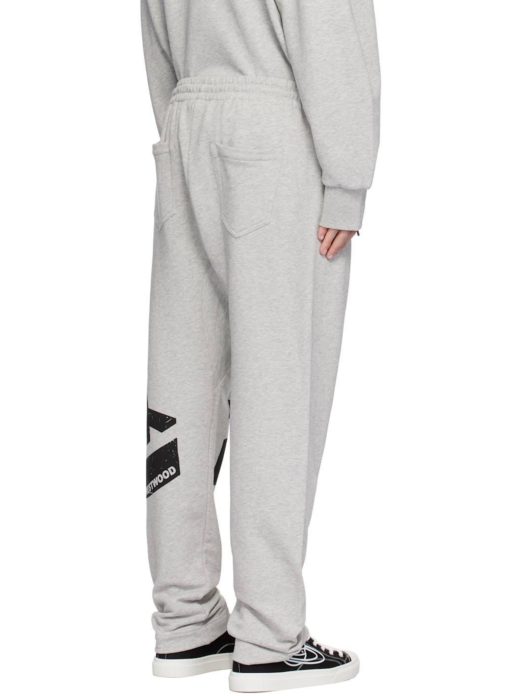 Gray Sunken Orb Football Sweatpants - 3