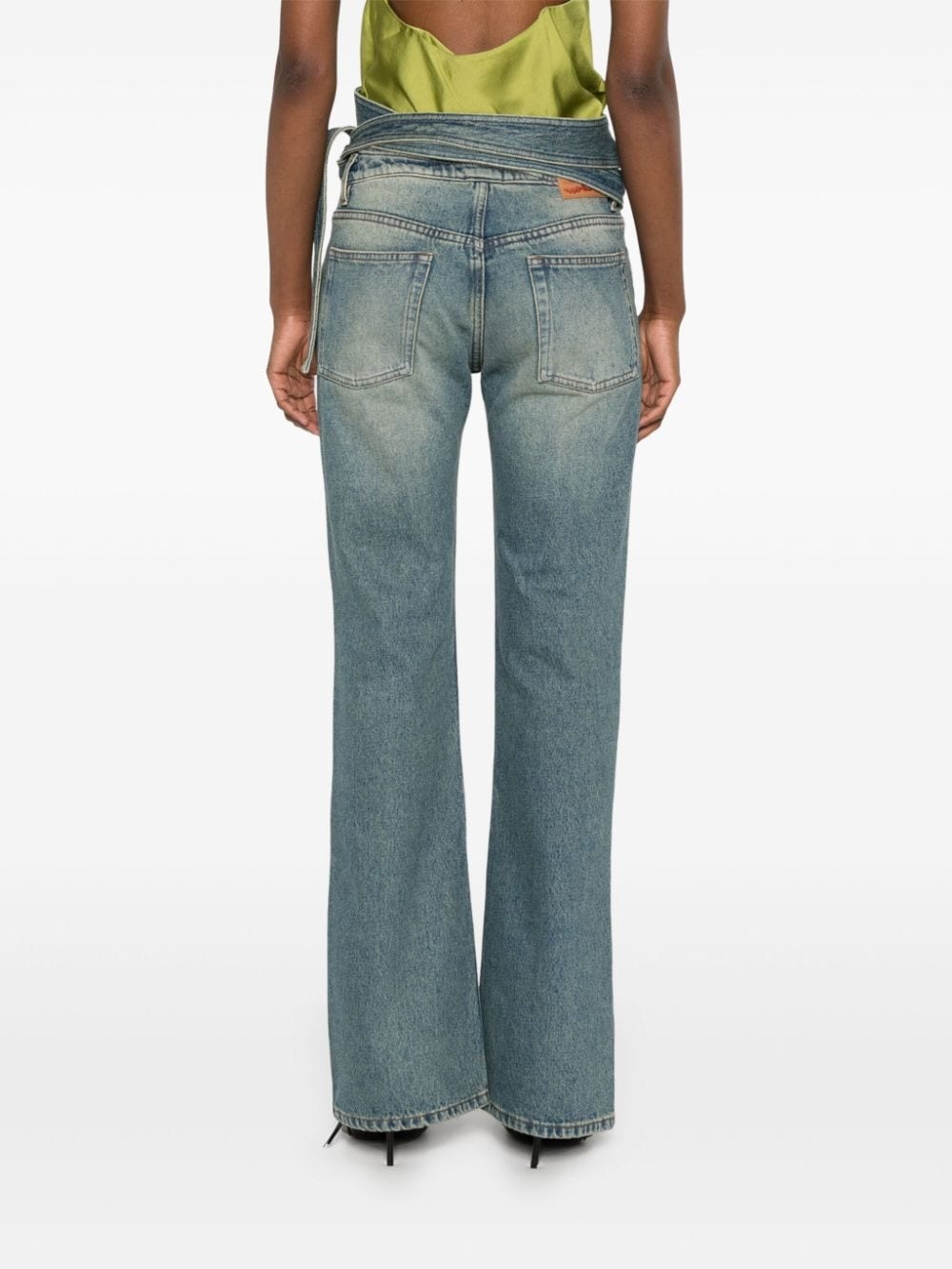 wrap belt jeans - 4