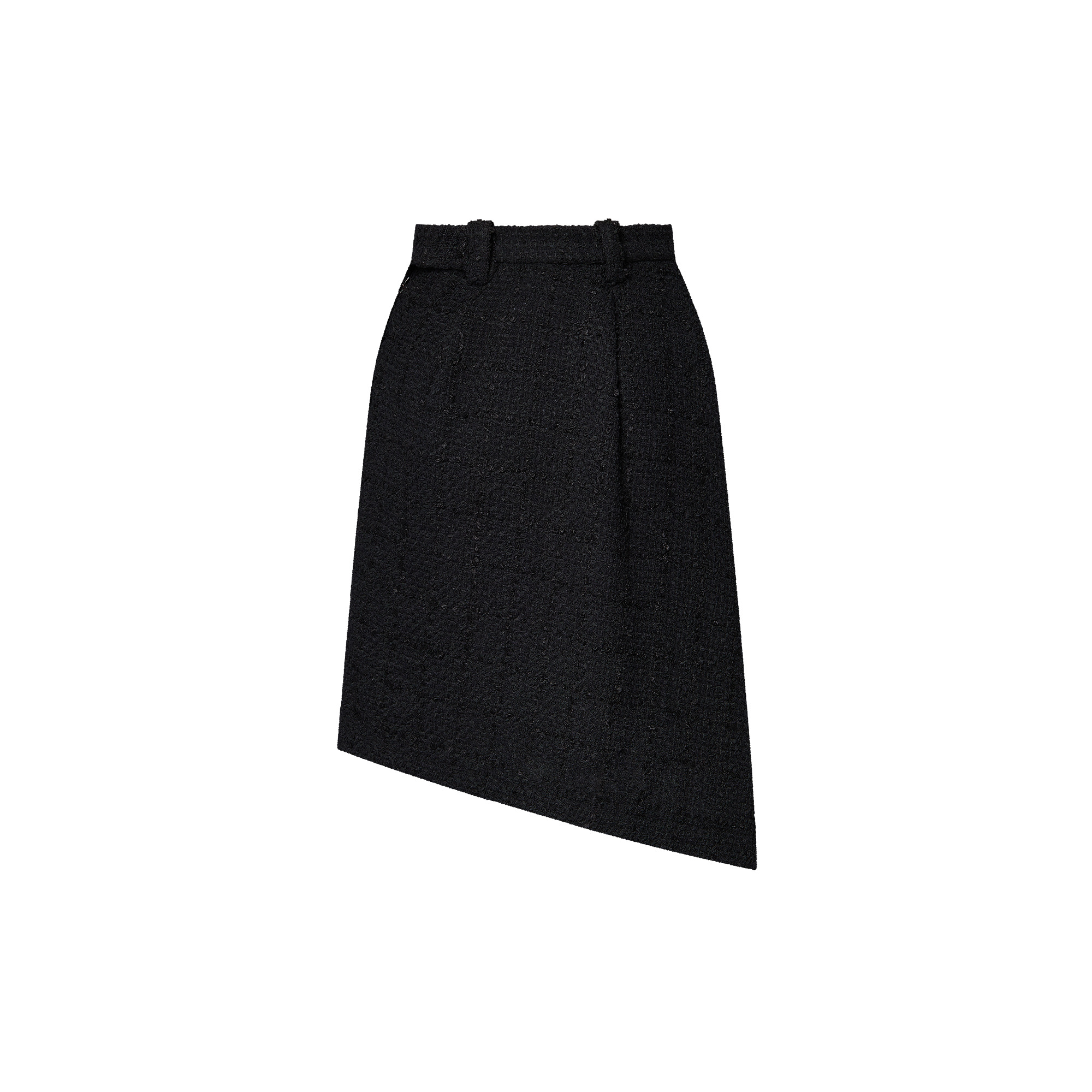 Asymmetrical Tweed Skirt - 3
