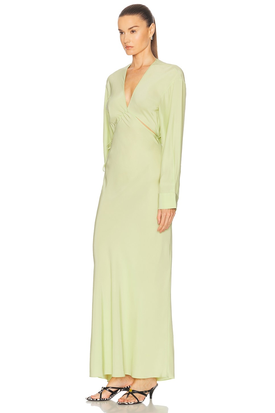 Crosscut Silk Dress - 3