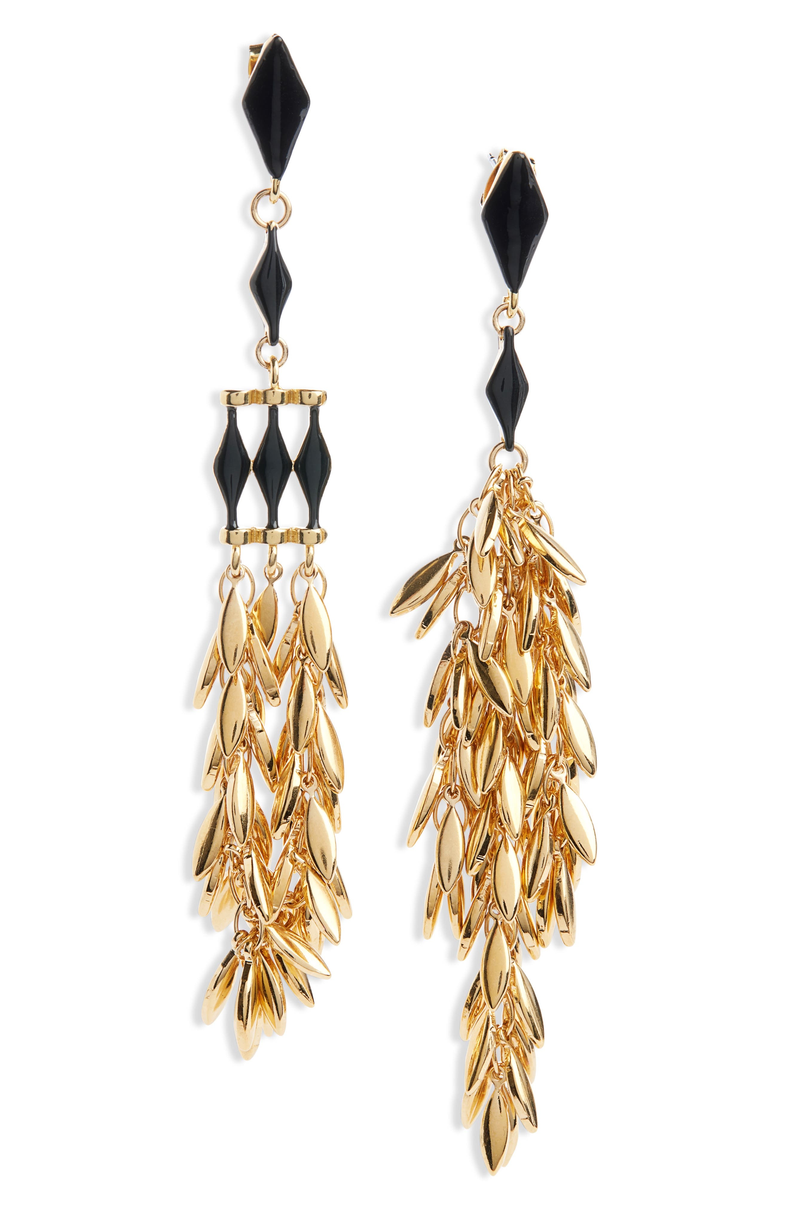 Isabel Marant Fringe Drop Earrings in Black at Nordstrom - 1