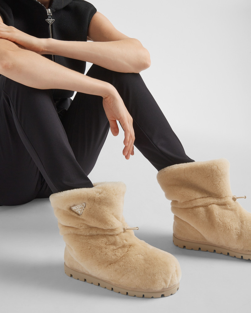 Prada Shearling booties outlook