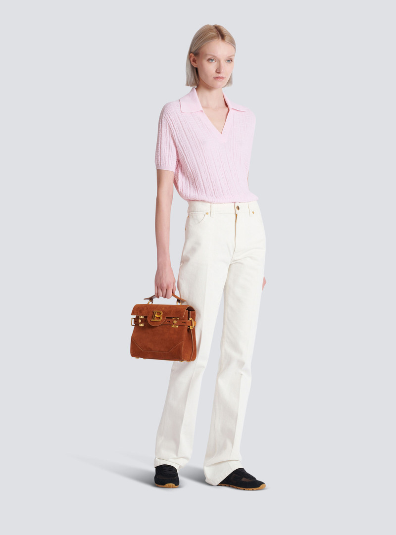 Balmain Suede B-Buzz 23 bag outlook