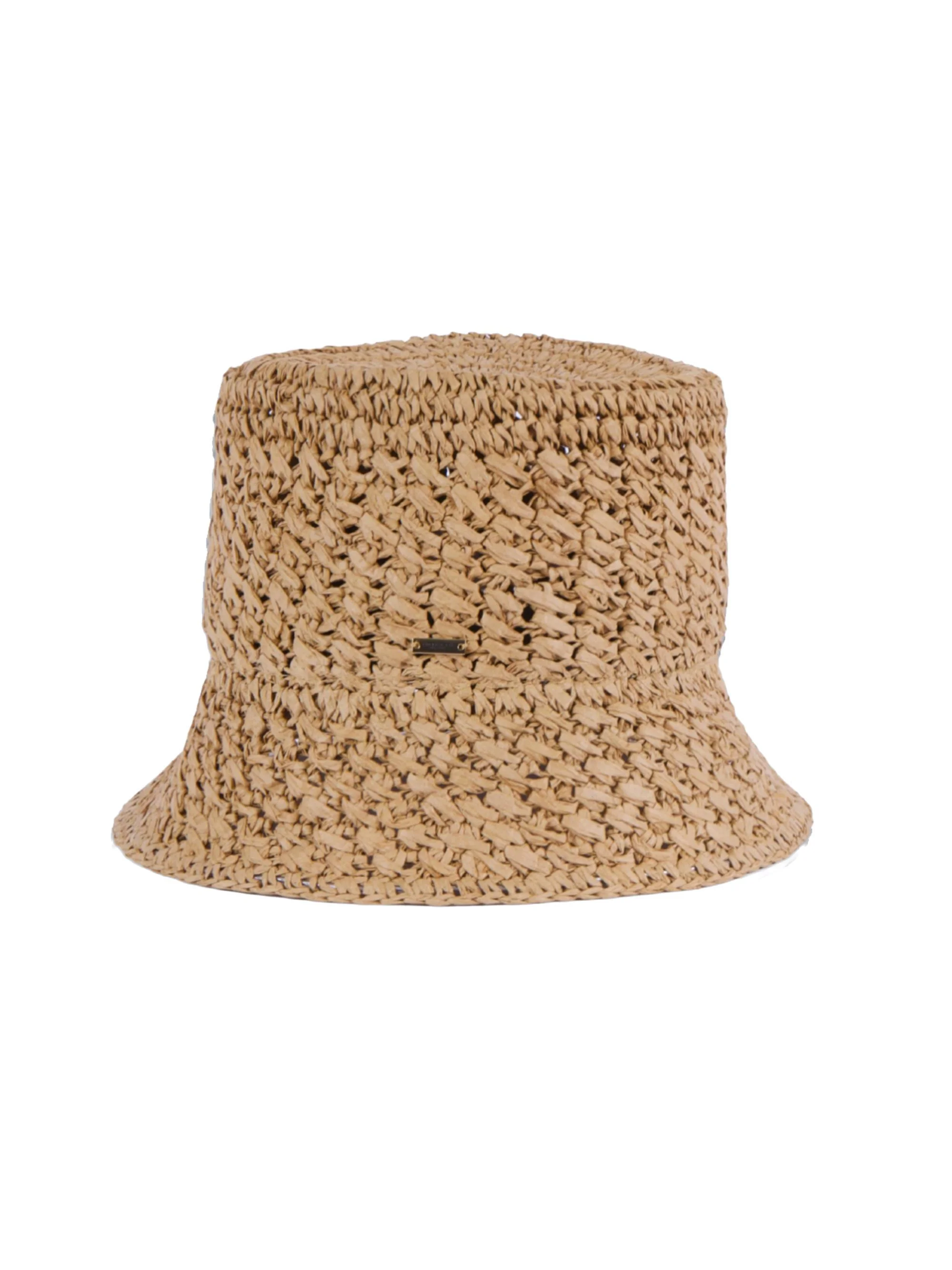 Women's Jonah Crocheted Bucket Hat - Camel - 1