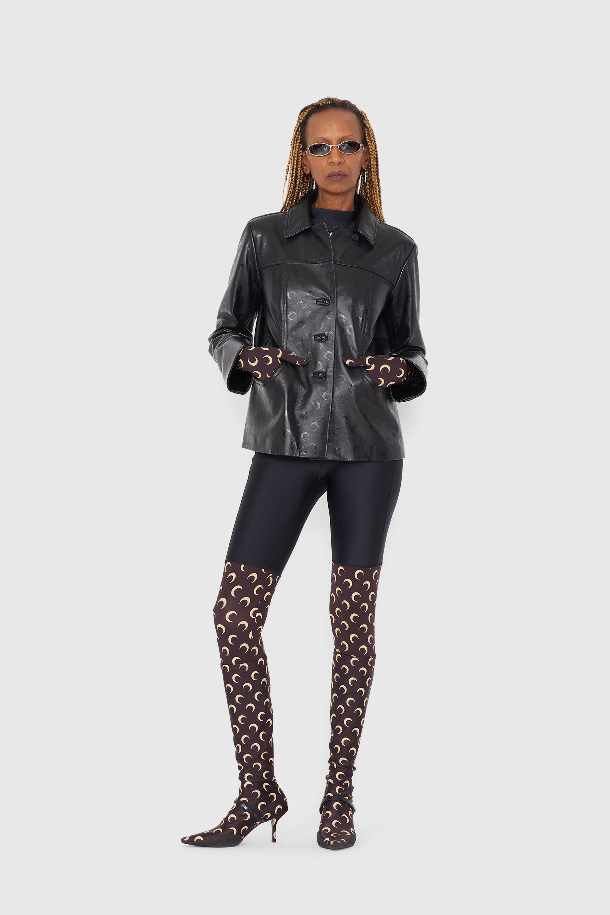 Moon Leather Boxy Jacket - 2
