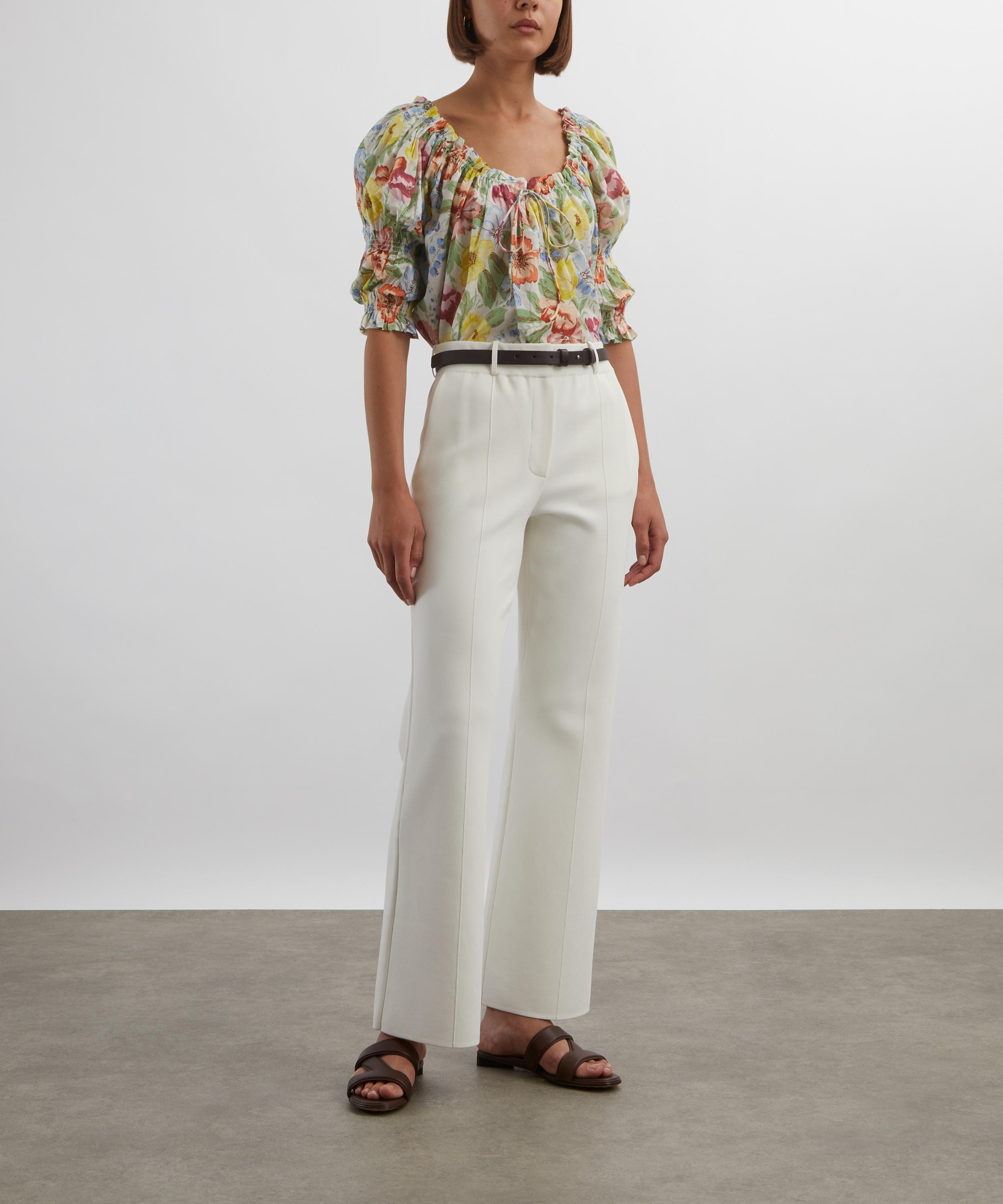 Inez Blanc Anemone Bloom Top - 2