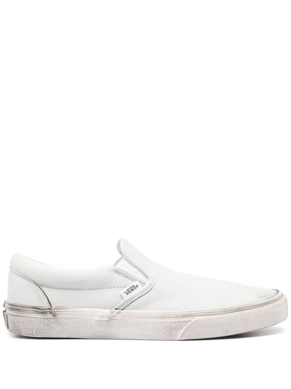 leather slip-on sneakers - 1