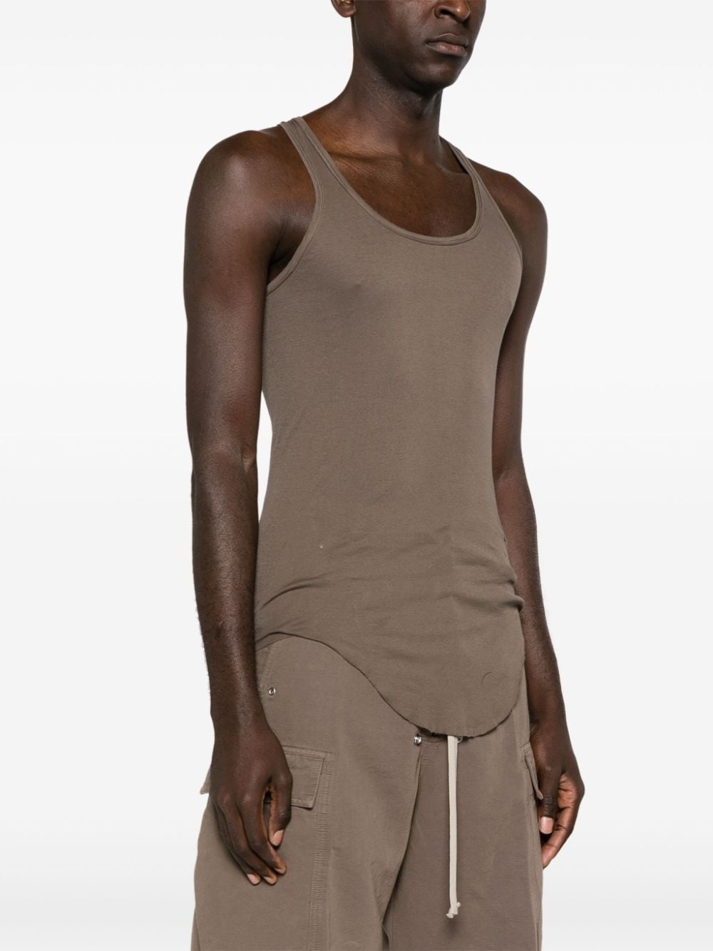 longline cotton tank top - 3
