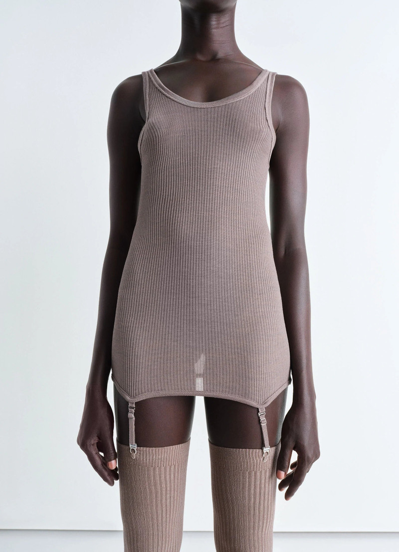 Lemaire SEAMLESS RIB TANK TOP WITH SUSPENDERS outlook