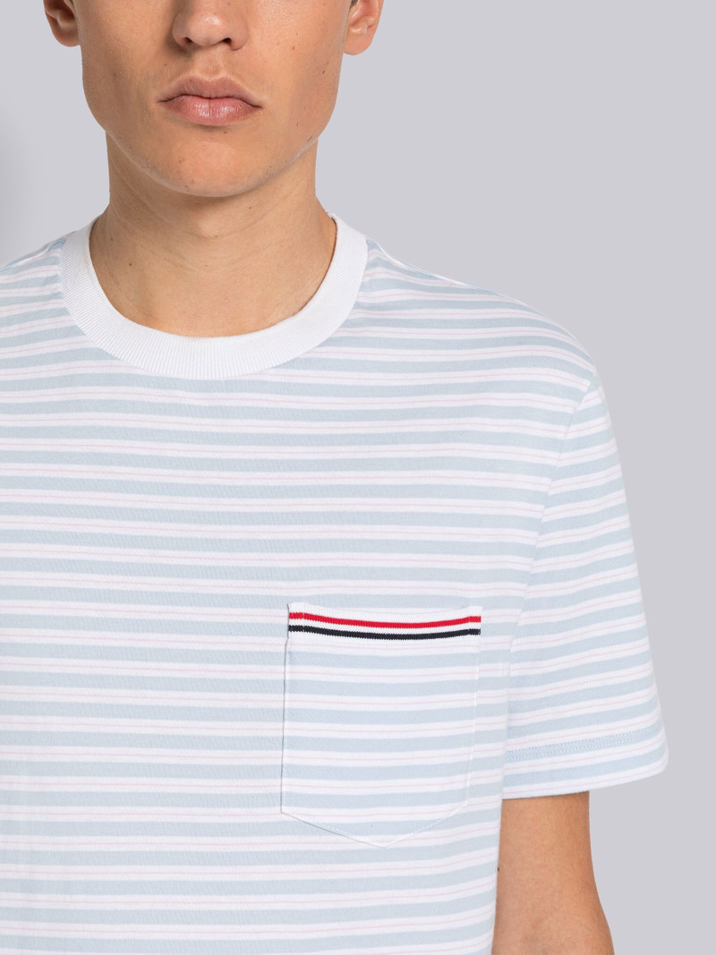 STRIPE JERSEY SHORT SLEEVE POCKET TEE 5