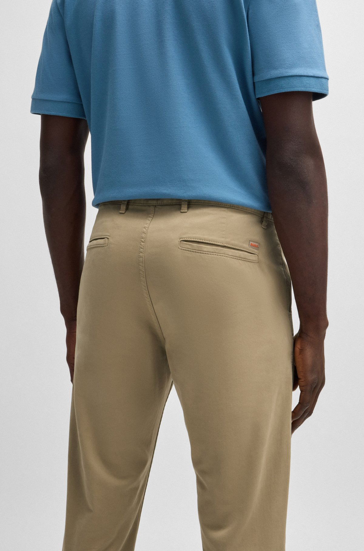 SLIM-FIT CHINOS IN STRETCH COTTON - 5