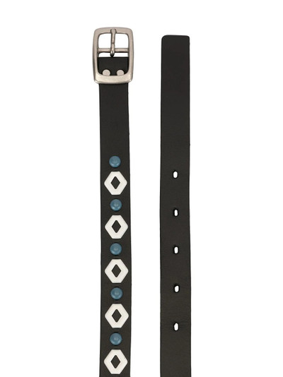 UNDERCOVER metallic accent belt outlook