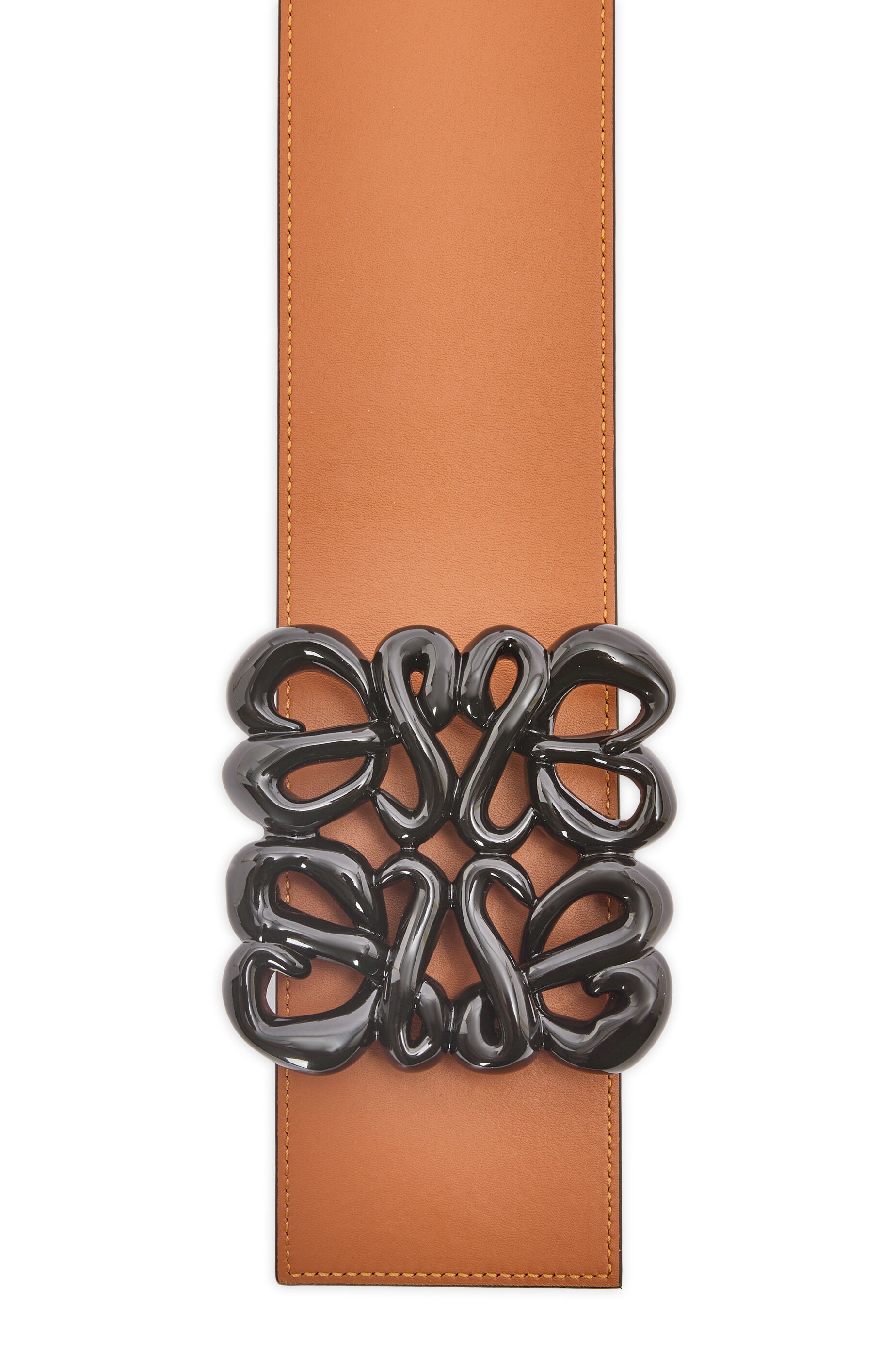 Reversible Anagram belt in soft calfskin - 4