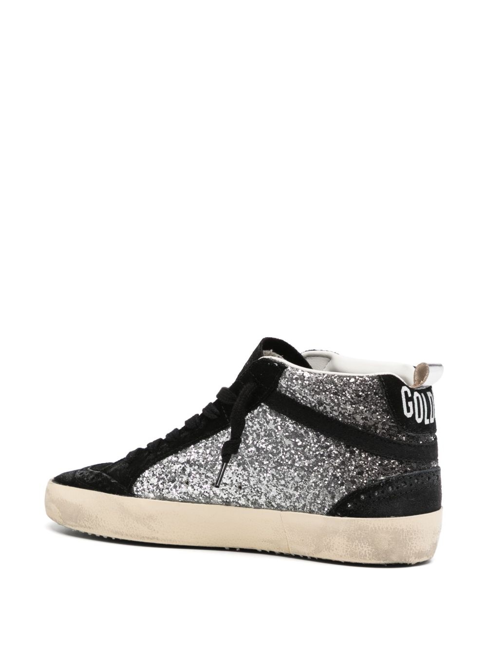 mid star glitter sneakers - 3