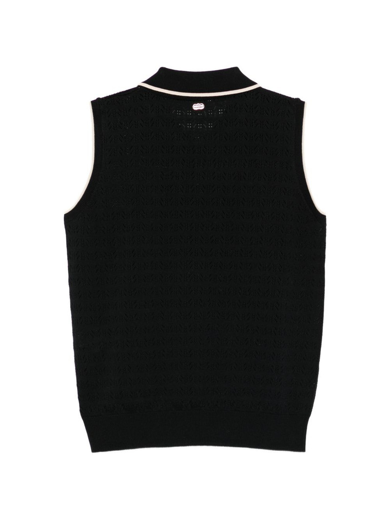 AGNONA sleveeless perforated vest outlook