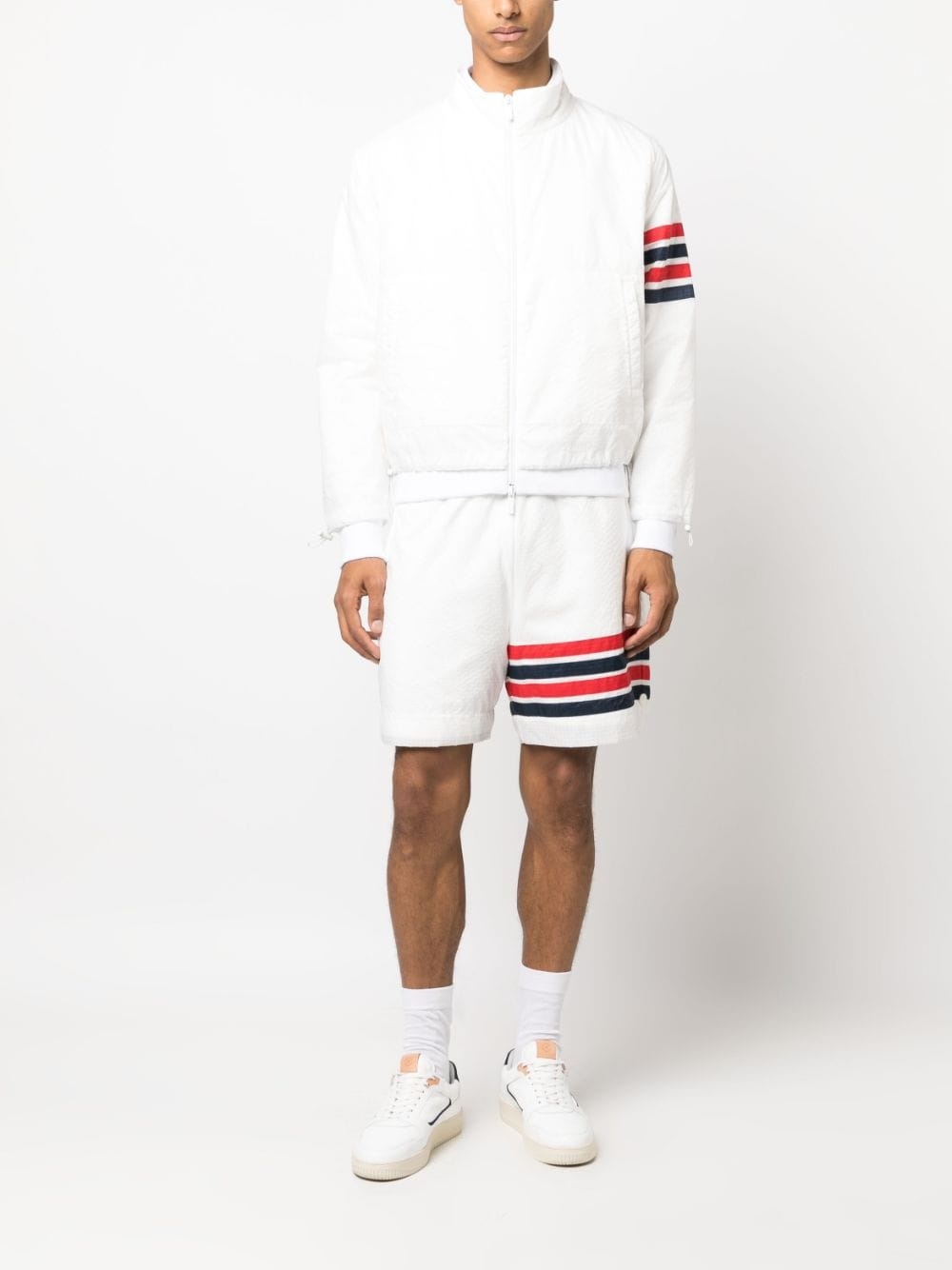 4-Bar stripe ripstop jacket - 2