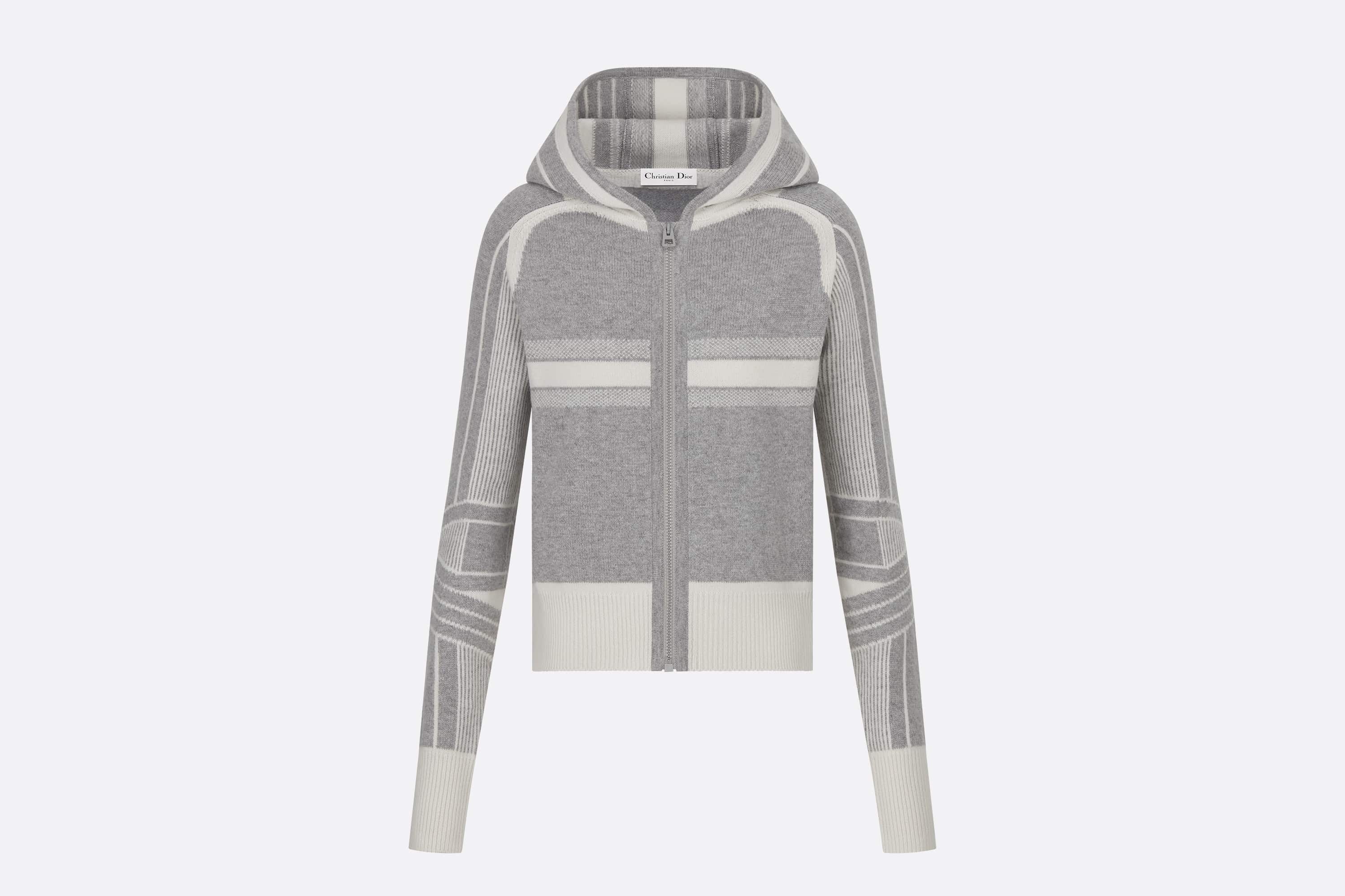 DiorAlps Zipped Cardigan with Hood - 1