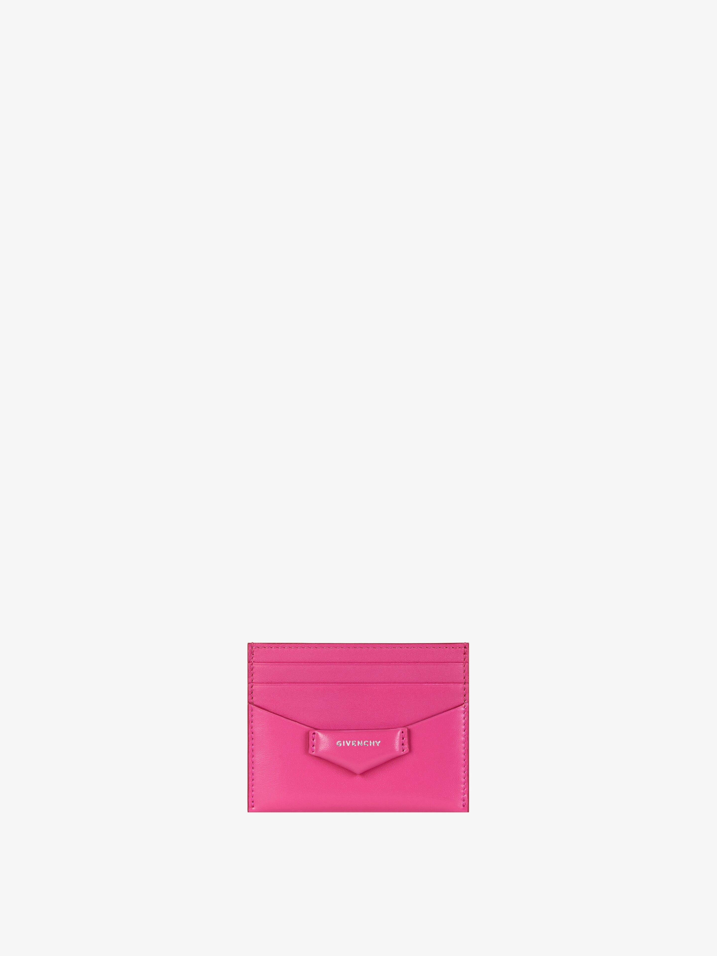 ANTIGONA CARD HOLDER IN BOX LEATHER - 1
