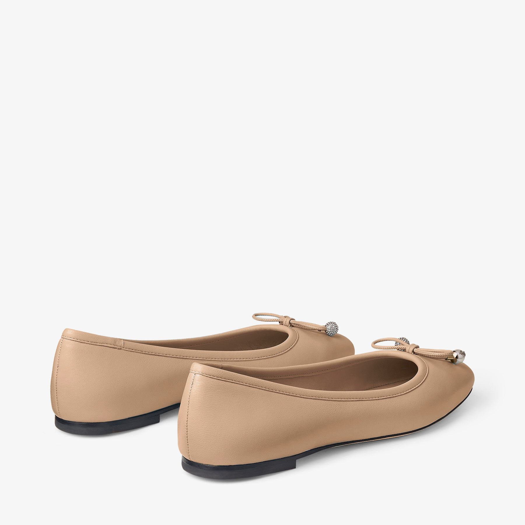 Elme Flat
Biscuit Nappa Leather Flats - 5