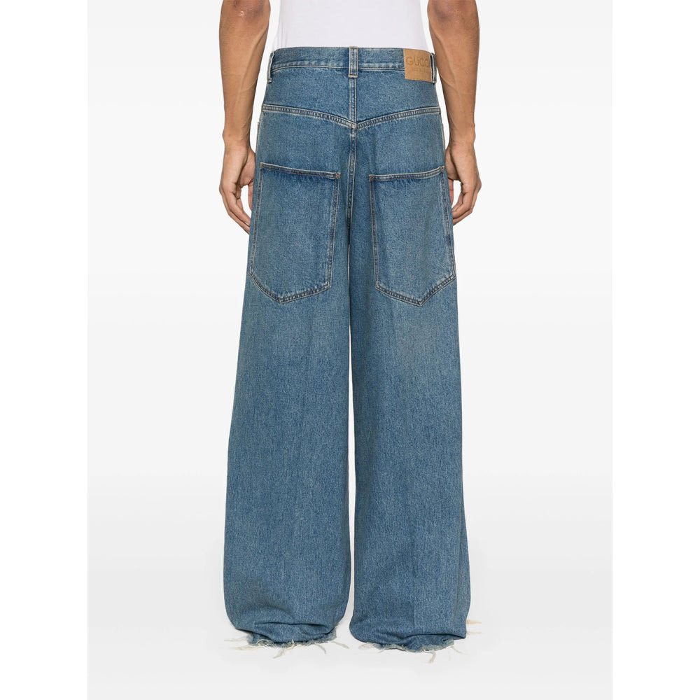 Gucci Blue Denim - Wide-Leg Jeans Men - 2