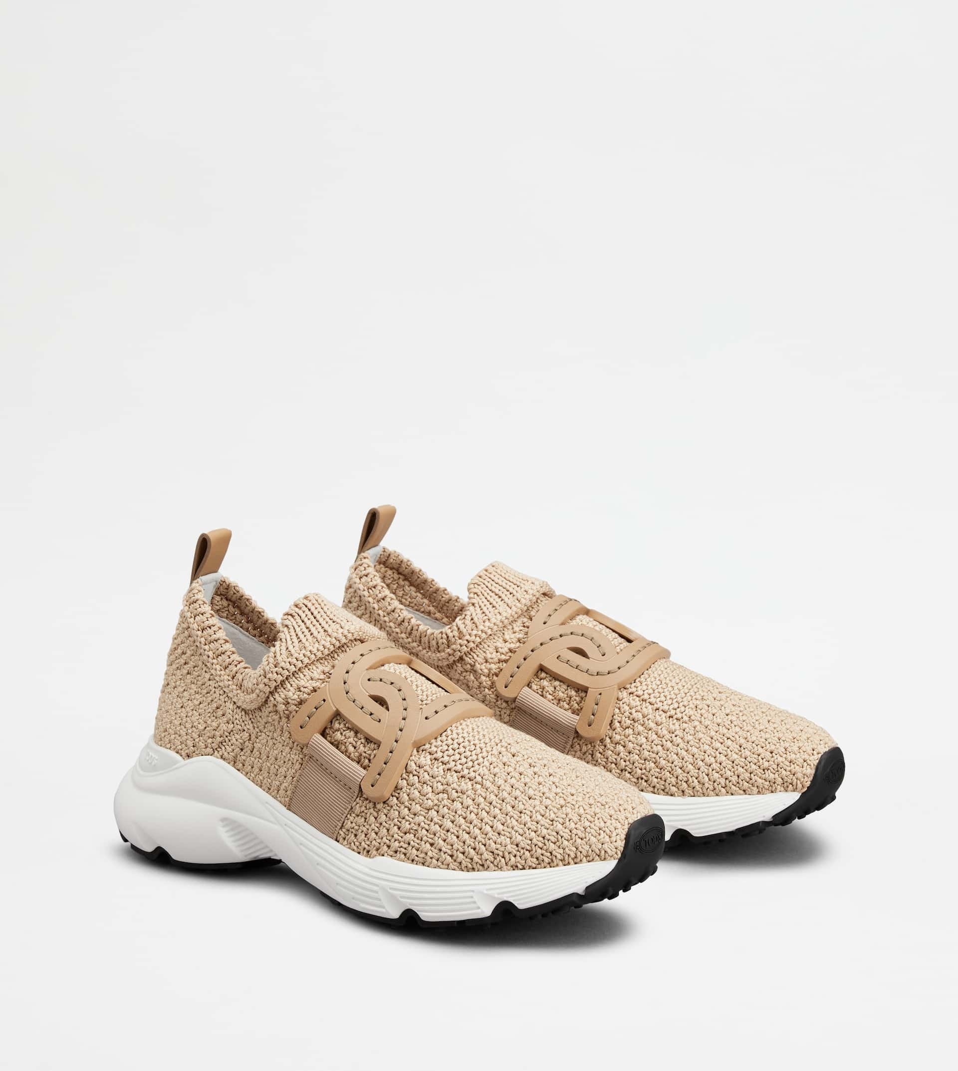 KATE SLIP-ON SNEAKERS IN FABRIC - BEIGE - 3