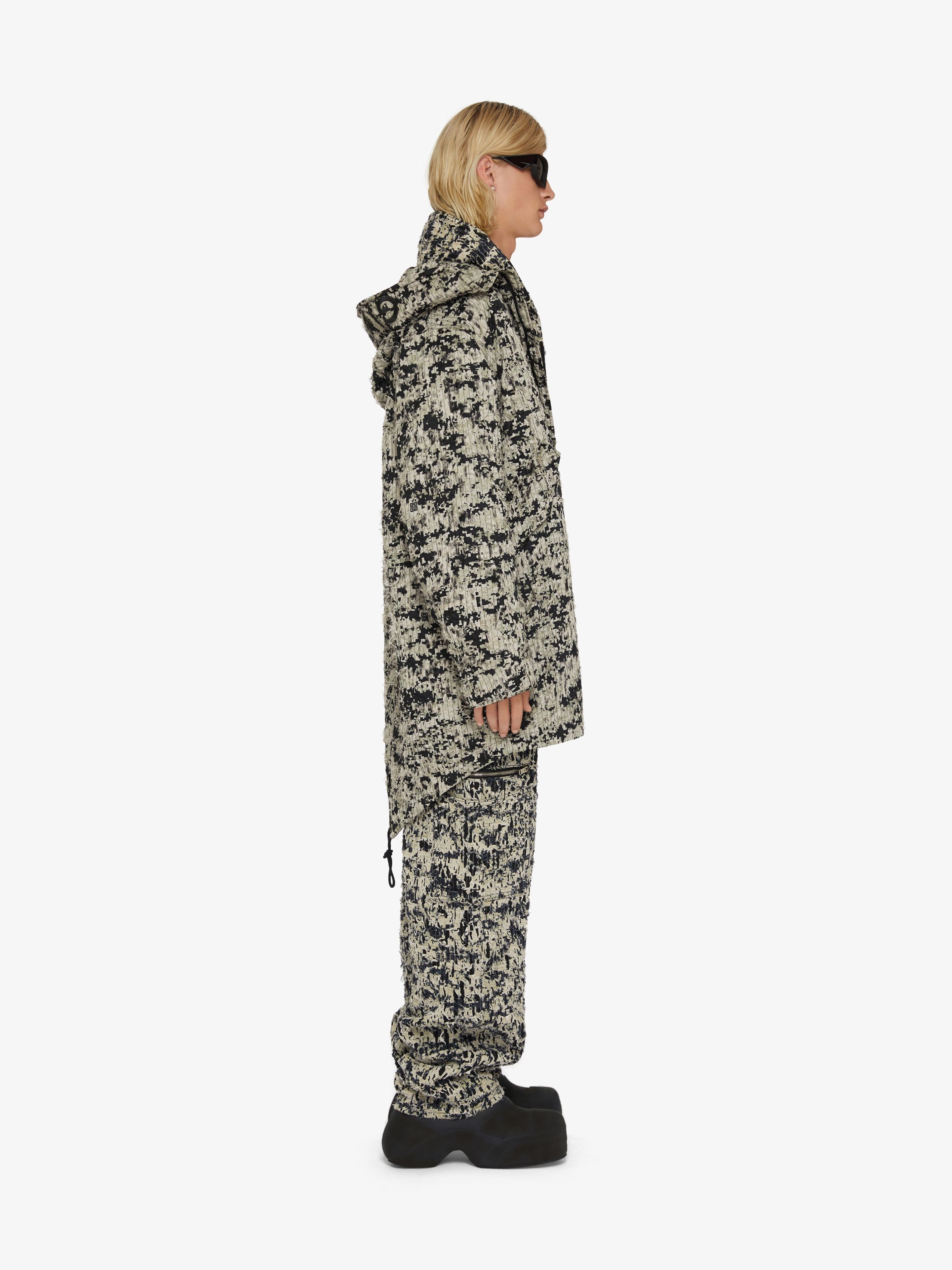 DESTROYED CARGO PANTS IN DENIM - 3