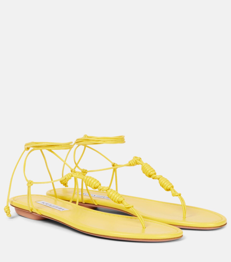 Oaxaca leather thong sandals 1