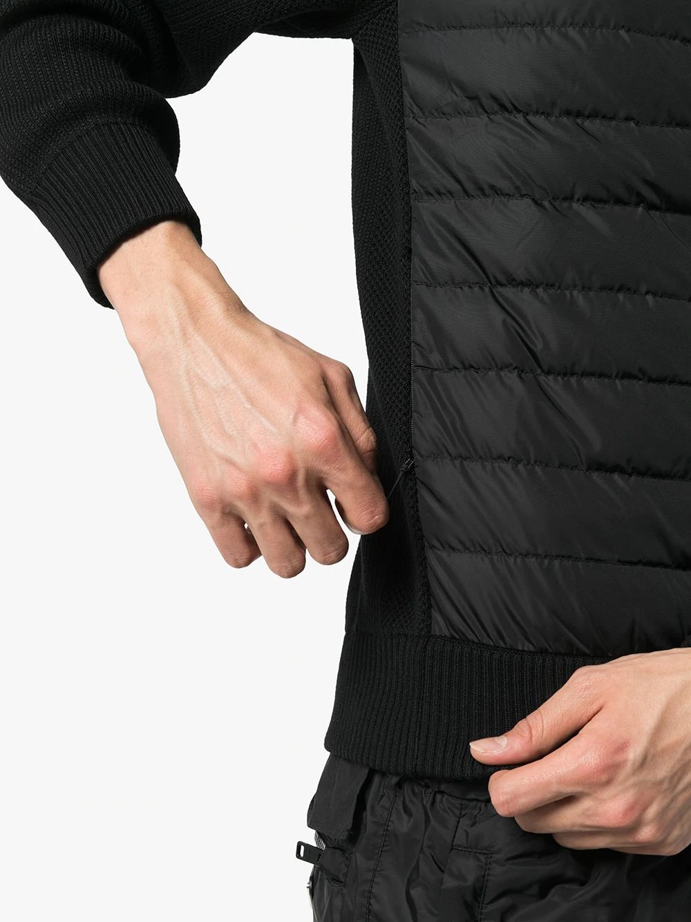 Hybridge wool-panelled padded jacket - 5