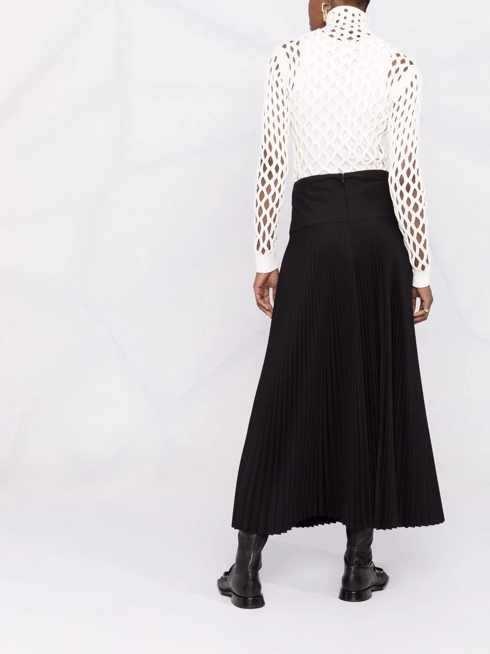 cut-out knitted jumper - 4