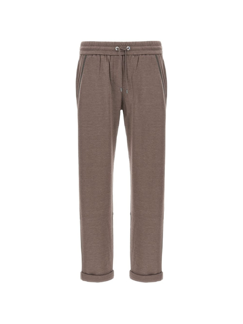elasticated monile detail trousers 1