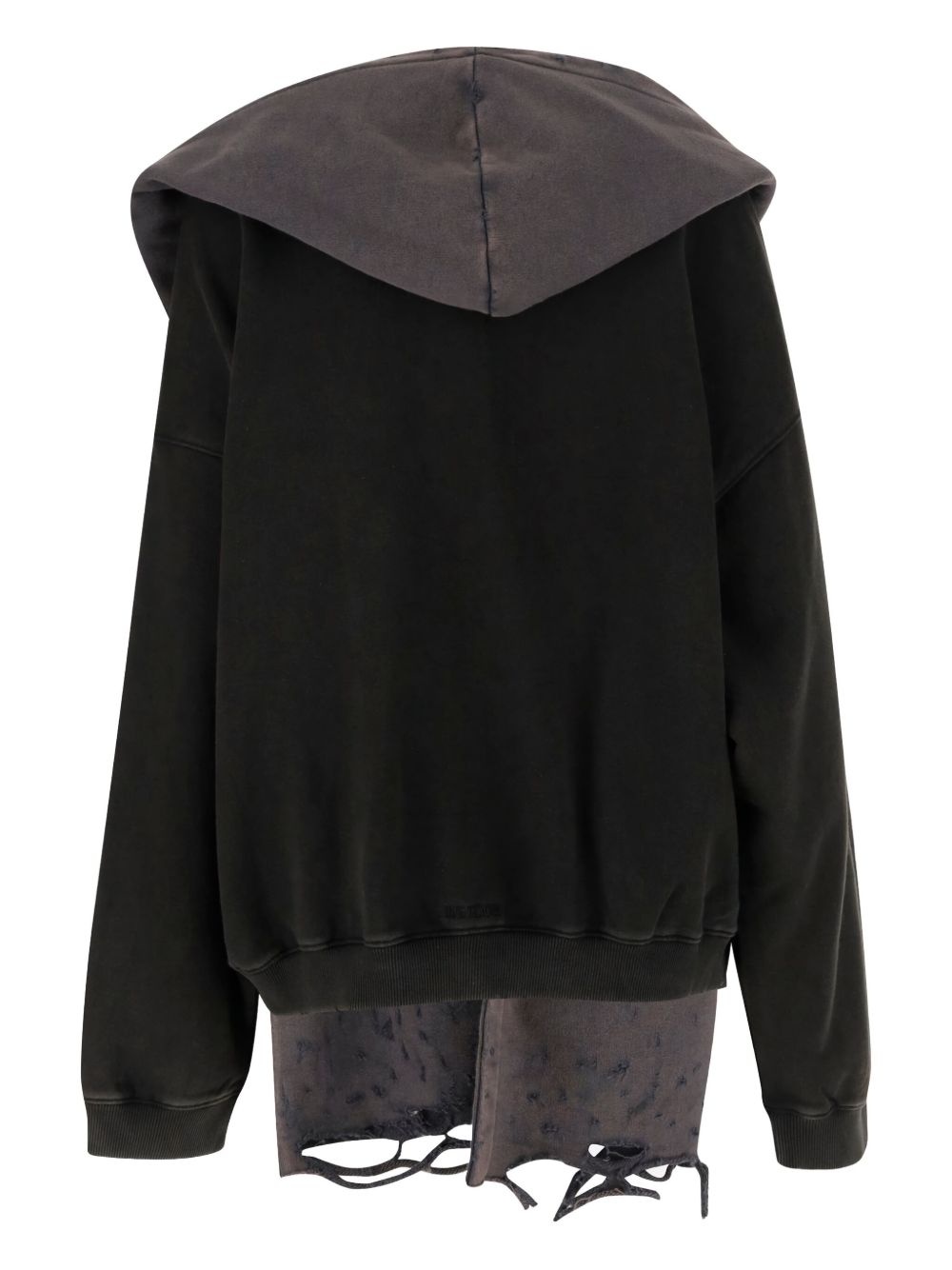distressed-effect hoodie - 2