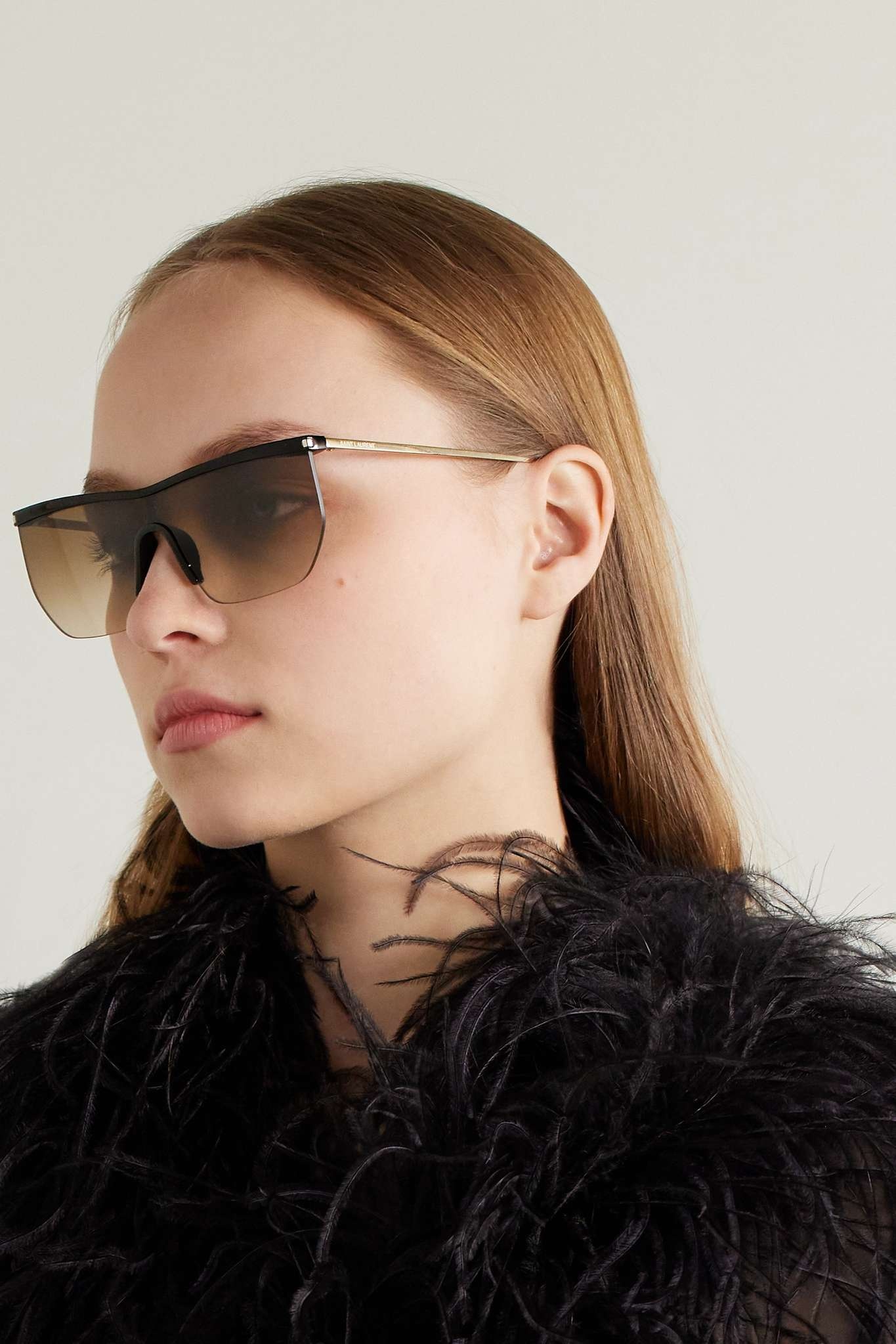 D-frame tortoiseshell acetate and gold-tone sunglasses - 2