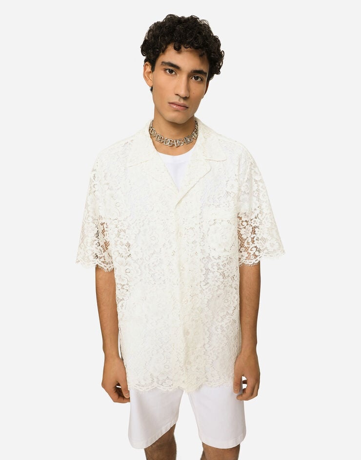 Lace Hawaiian shirt - 4