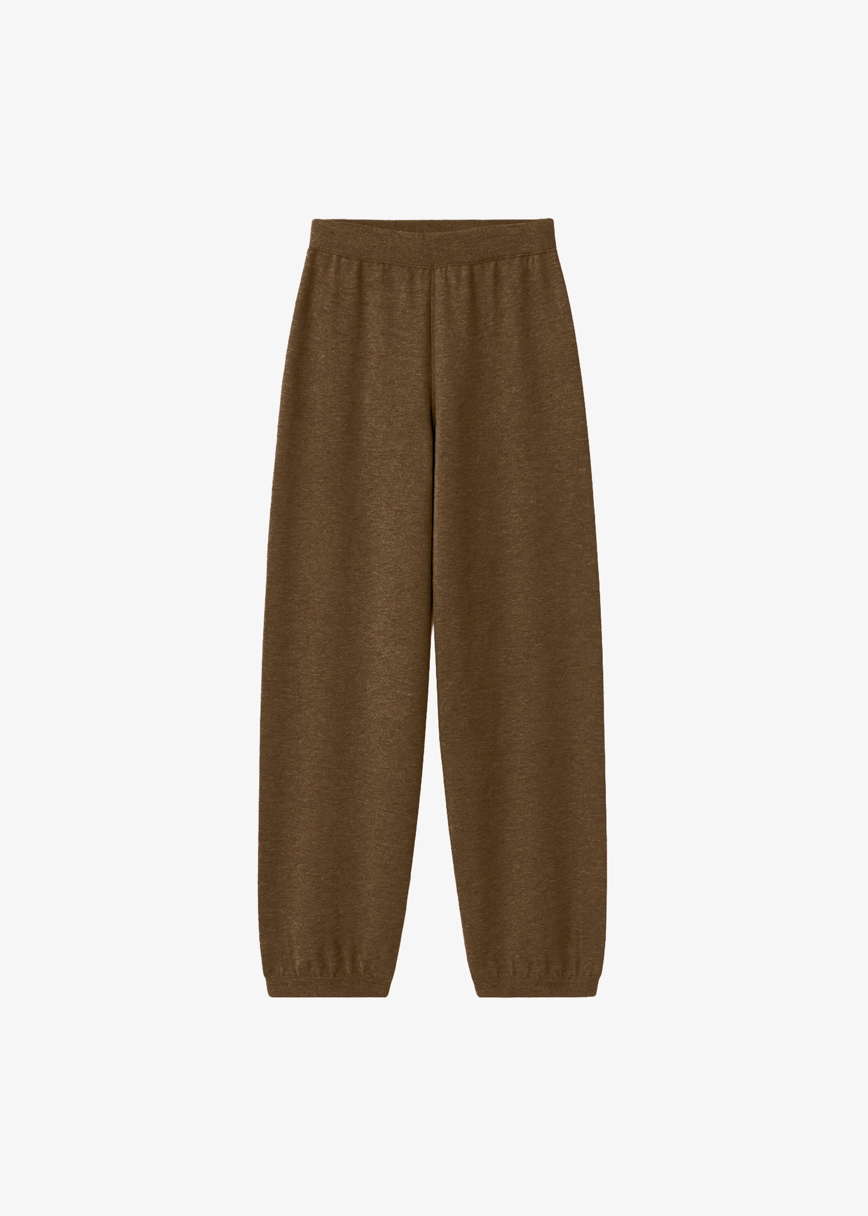 Olia Knit Joggers - Dark Camel - 1