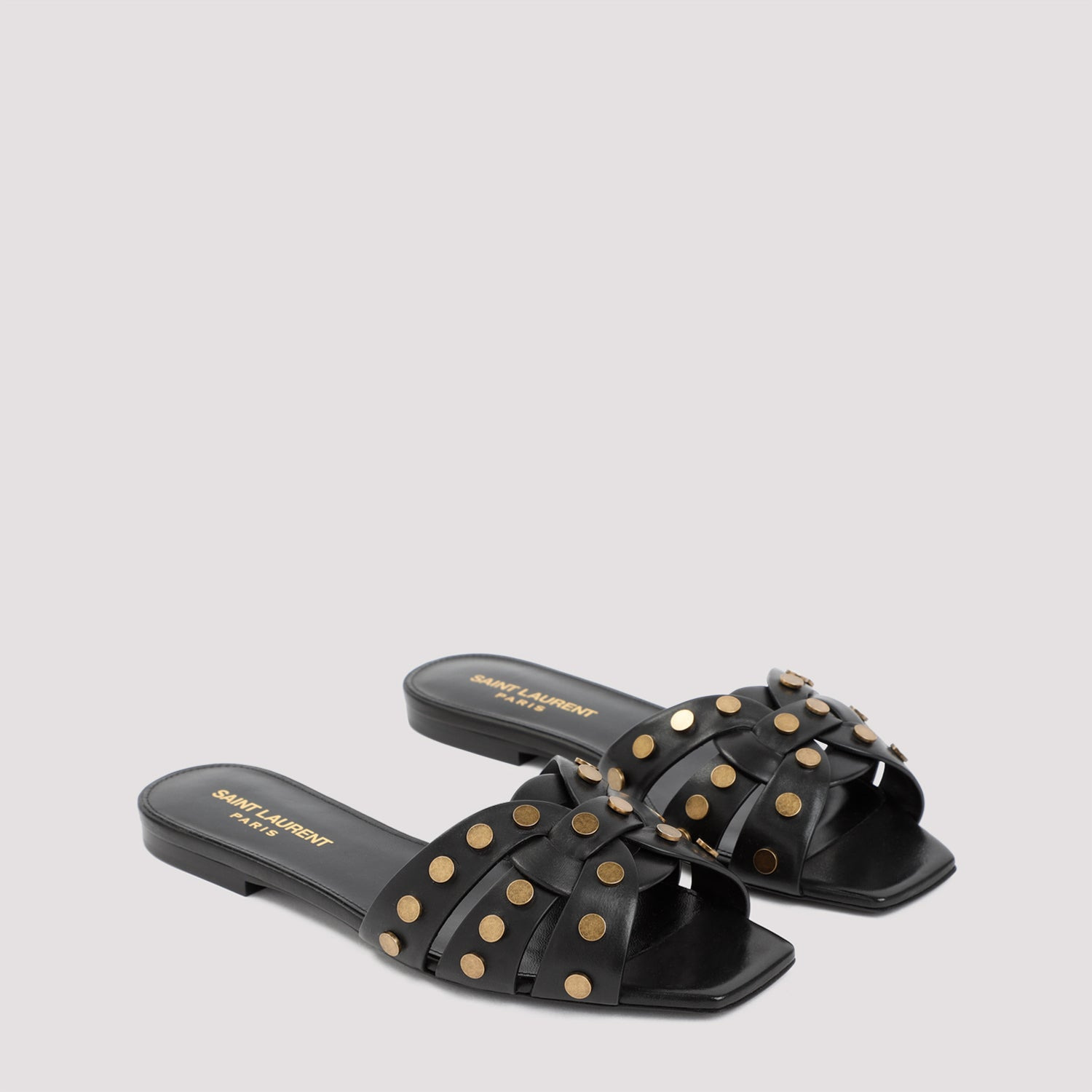 Saint Laurent Leather Tribute Sandals Women - 3