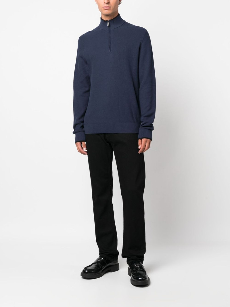 MICHAEL KORS half-zip textured cotton jumper outlook