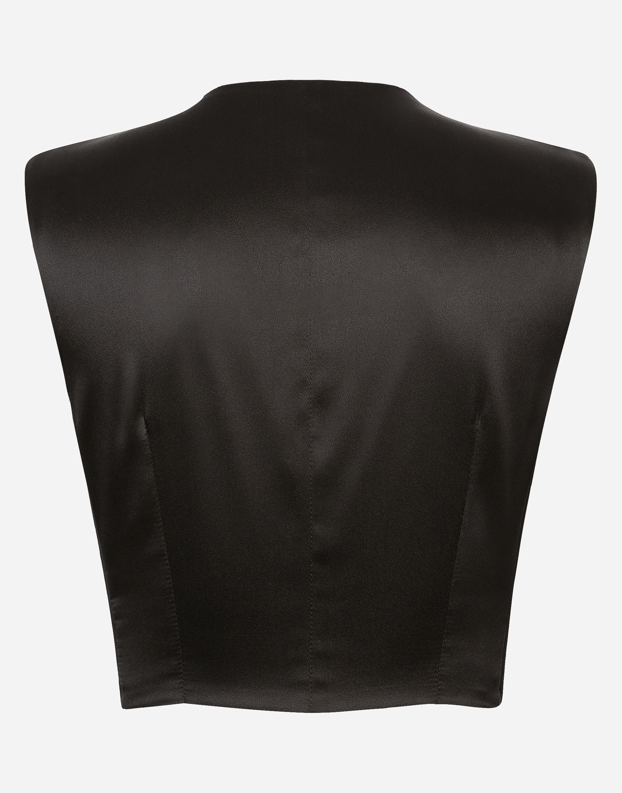 Cropped woolen gilet - 2